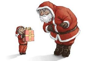 Papa Noel�͂悢�s����^����