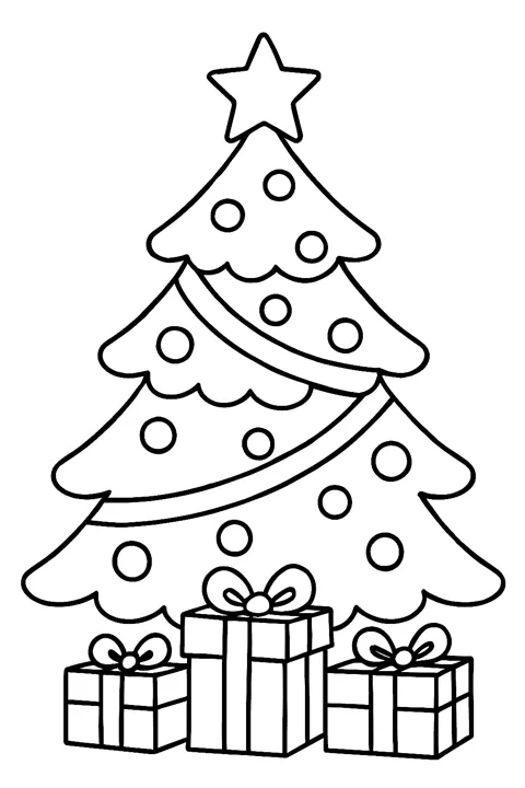 Árbol con regalos