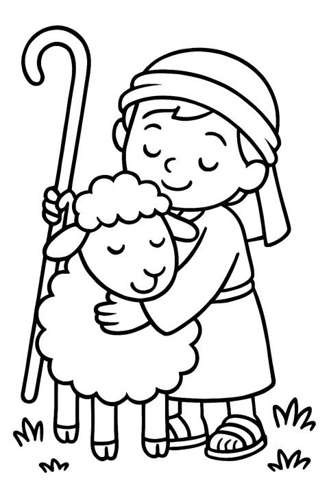 Pastorcito con su oveja