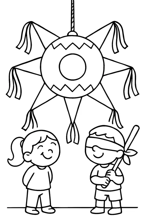 Piñata de siete picos