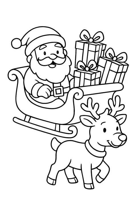 Trineo con regalos