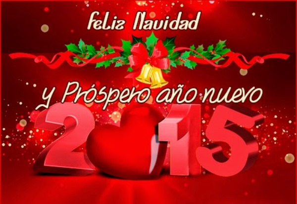 feliz navidad y prospero año nuevo 2015